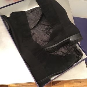 Stuart Weitzman suede 5050 boots black 8.5
